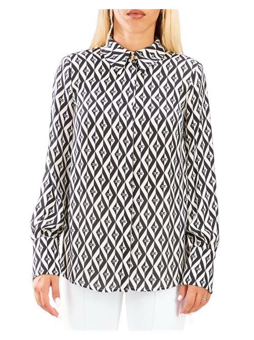 Diamond print viscose shirt ELISABETTA FRANCHI | CA02436E2.685